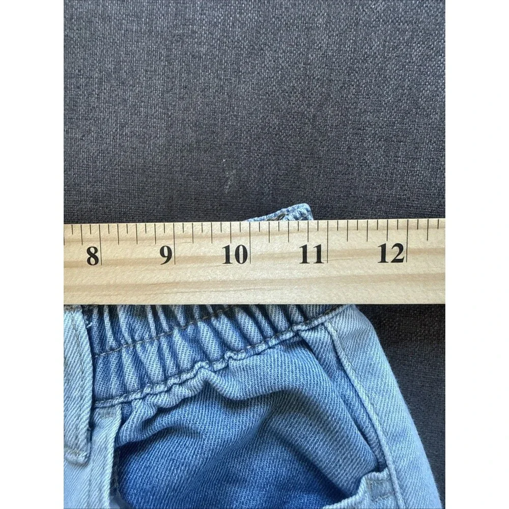 Justice | Girls Size 10 Light Wash Cargo Wide Leg Denim Jeans Soft Comfy